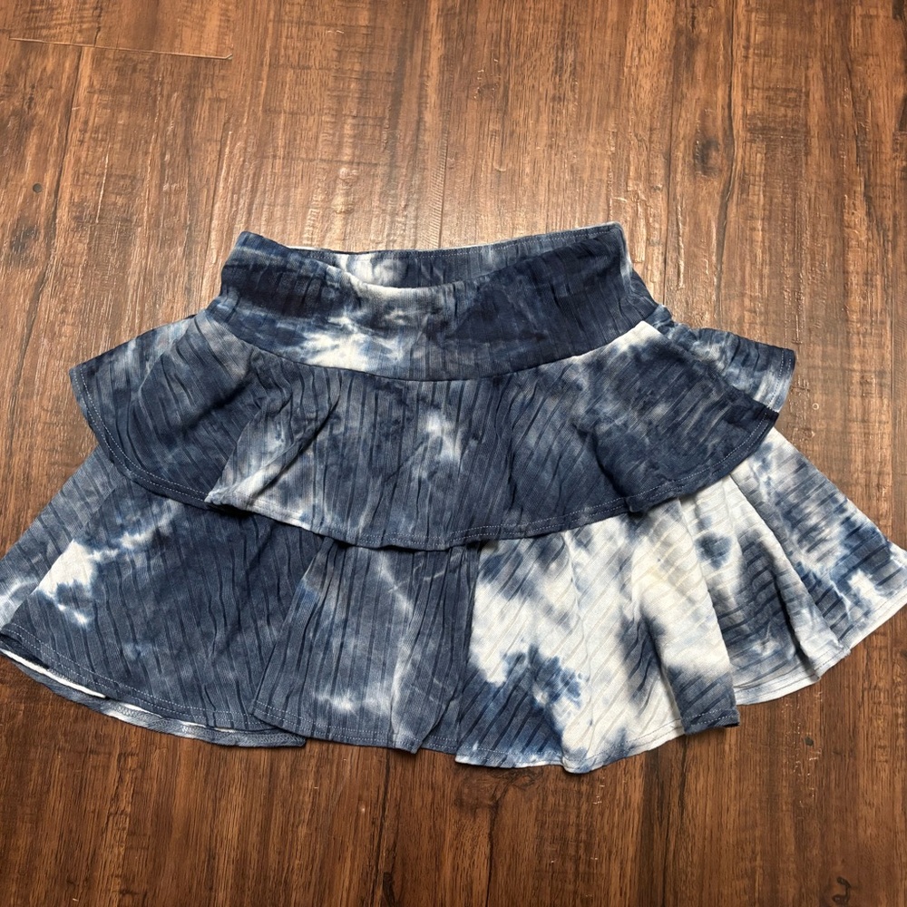 Chic 2 Chic Navy Tie-Dye Skirt girls M